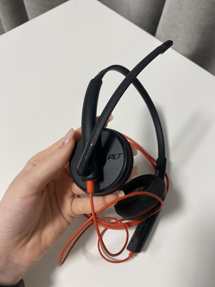 Наушники проводные с микрофоном plantronics plt