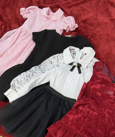 Одяг для дівчинки сукня спідниця блузка 6 7  років свято вбрання