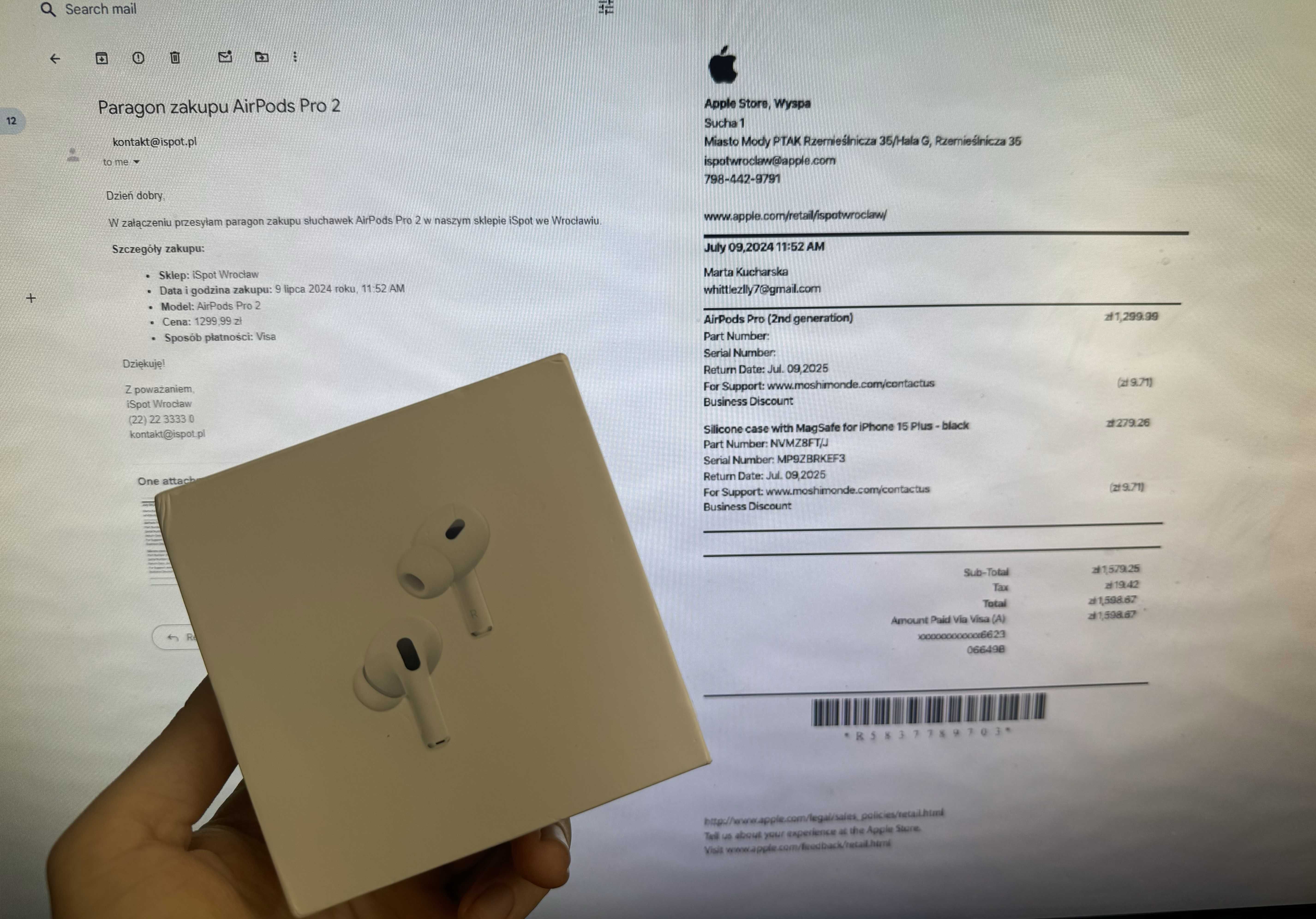 Nowe bezprzewodowe słuchawki AirPods Pro 2 USB-C z oficjalną gwarancją
