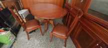 Mesa de jantar madeira maciça 4 cadeiras