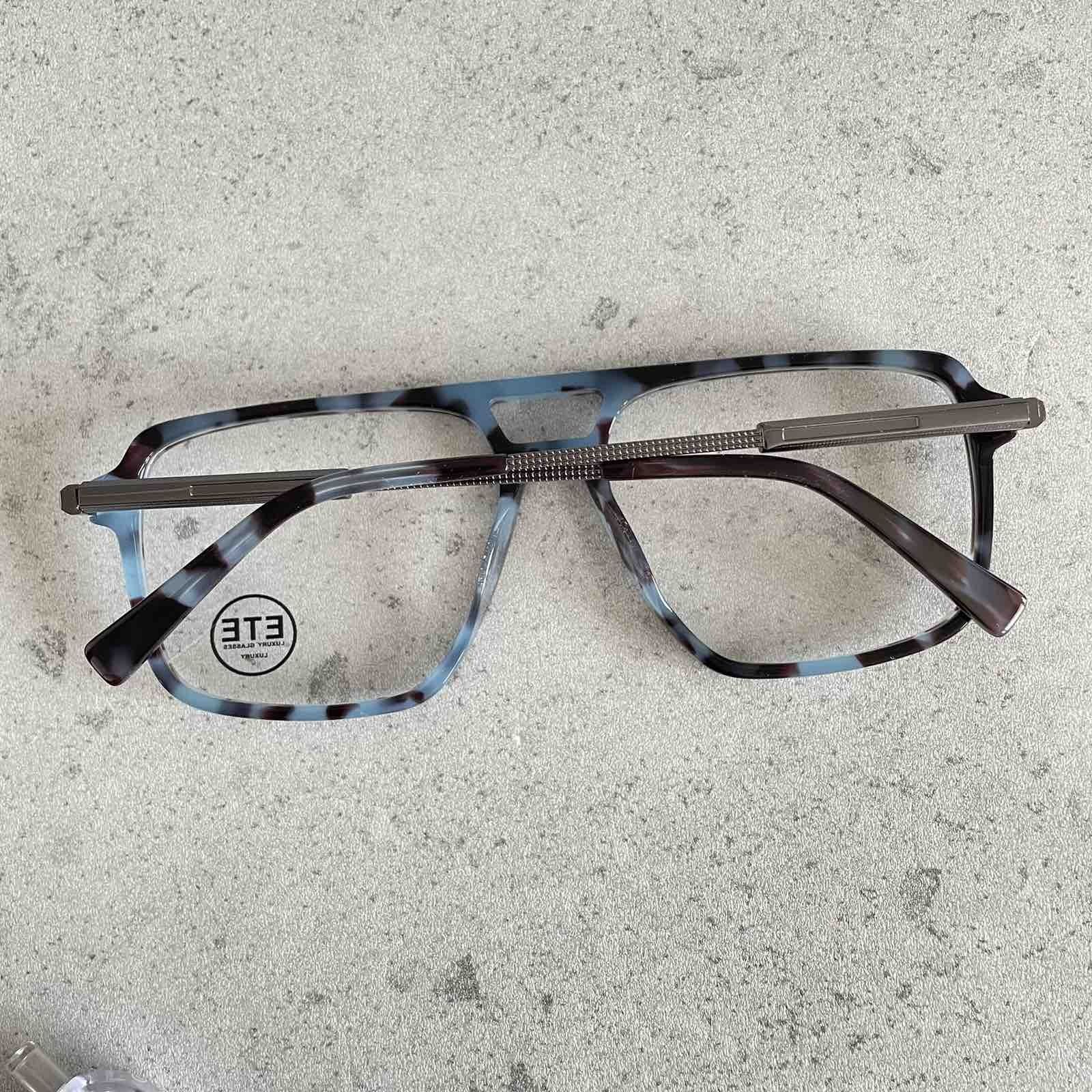 Modne okulary, oprawki, zerówki, model unisex, etui w zestawie.