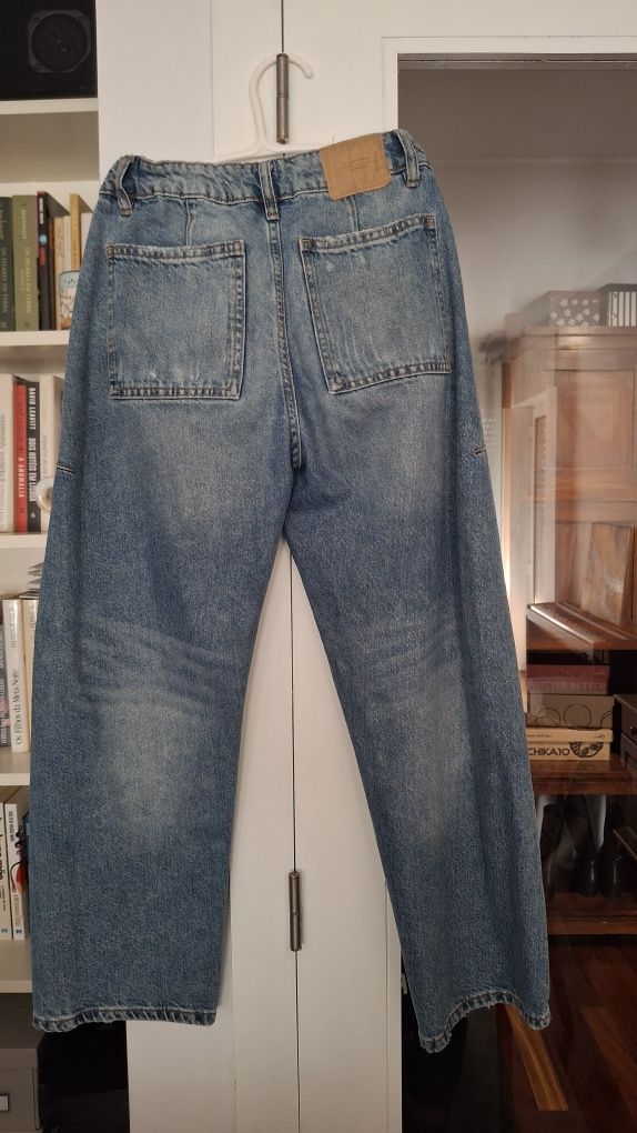 Calça de ganga menina corte "mom"