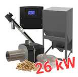 Zestaw układ komplet do przeróbki kotła pieca na pellet 26 kW kipi
