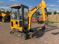 Minikoparka Jcb 16C1 . 1224 Mtg. Sprowadzona. Moc 16,5 KM Jcb 19C1