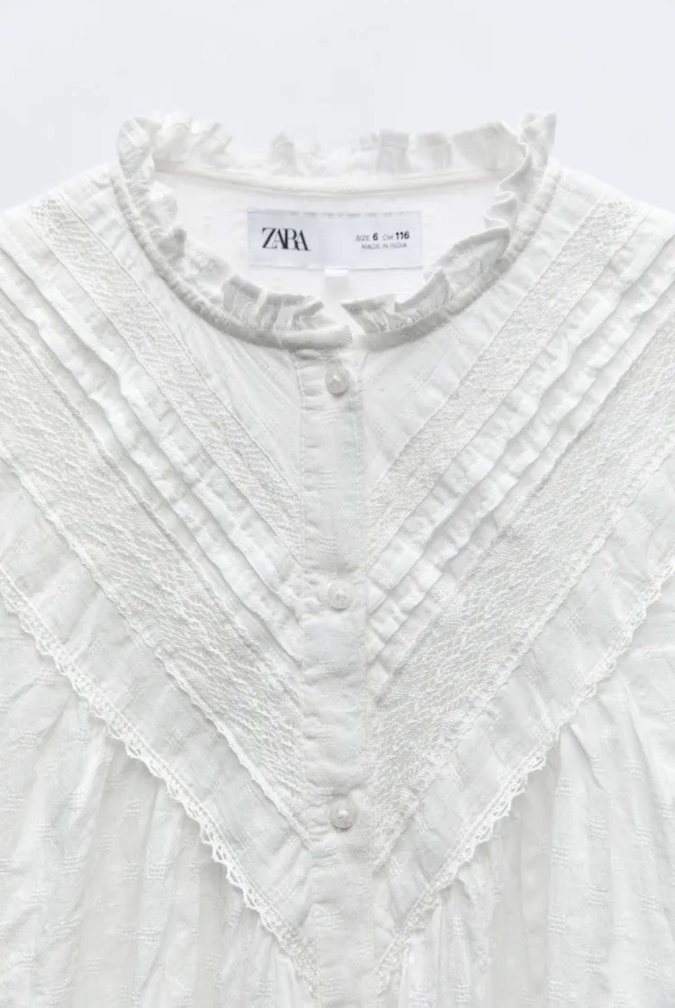 Блузка zara на дівчинку 10 р (140 см)
