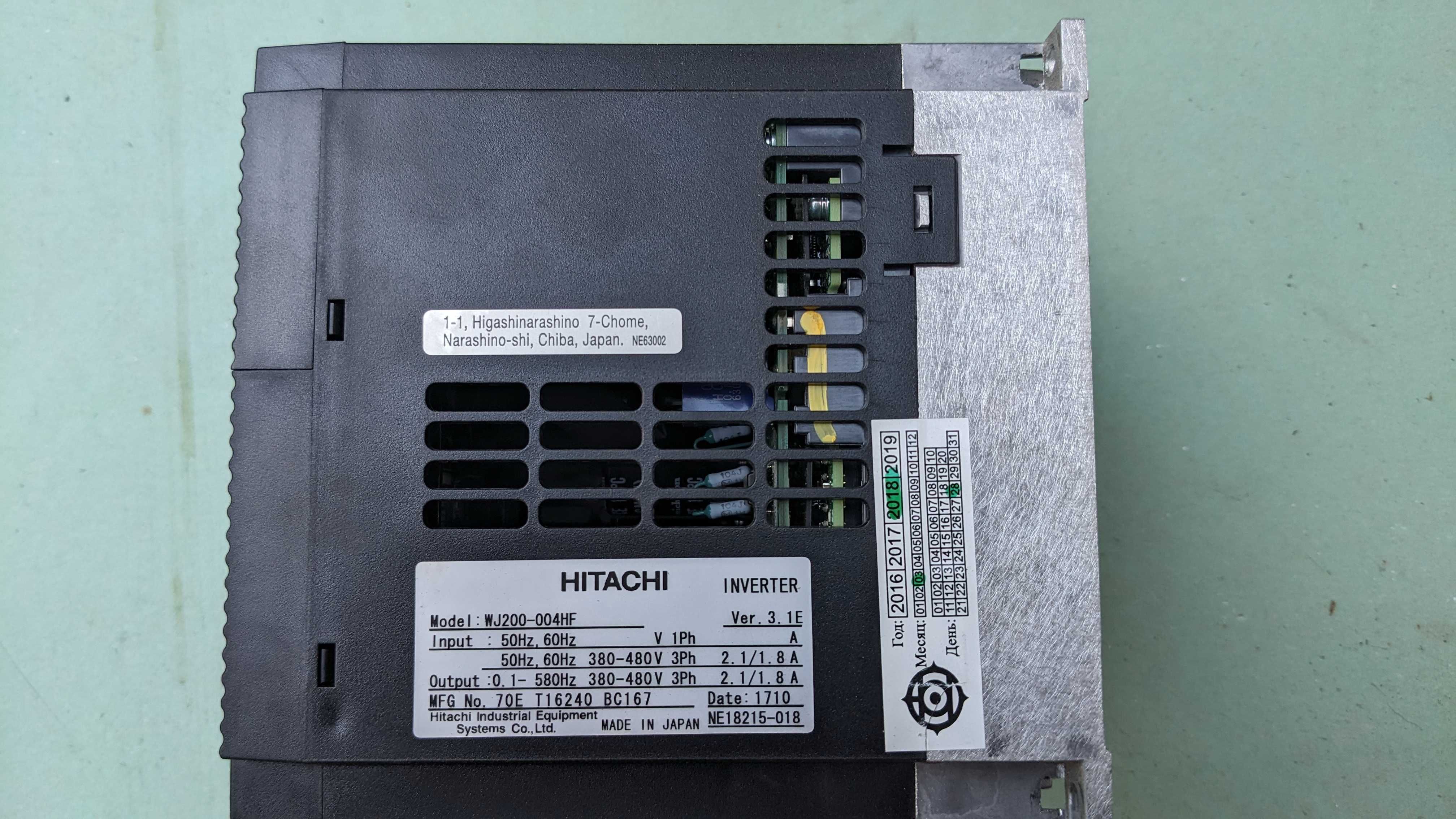 Продам частотный преобразователь Hitachi WJ200-004HF