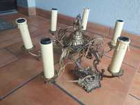 Lampa wisząca mosiężna stylowa retro Vintage