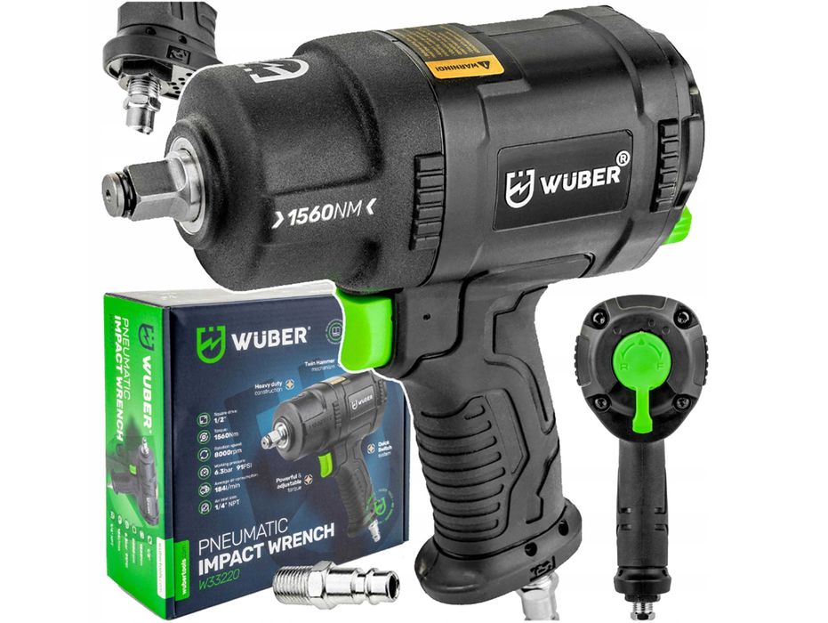 KLUCZ pneumatyczny UDAROWY 1/2" KOMPOZYTOWY 1560 Nm