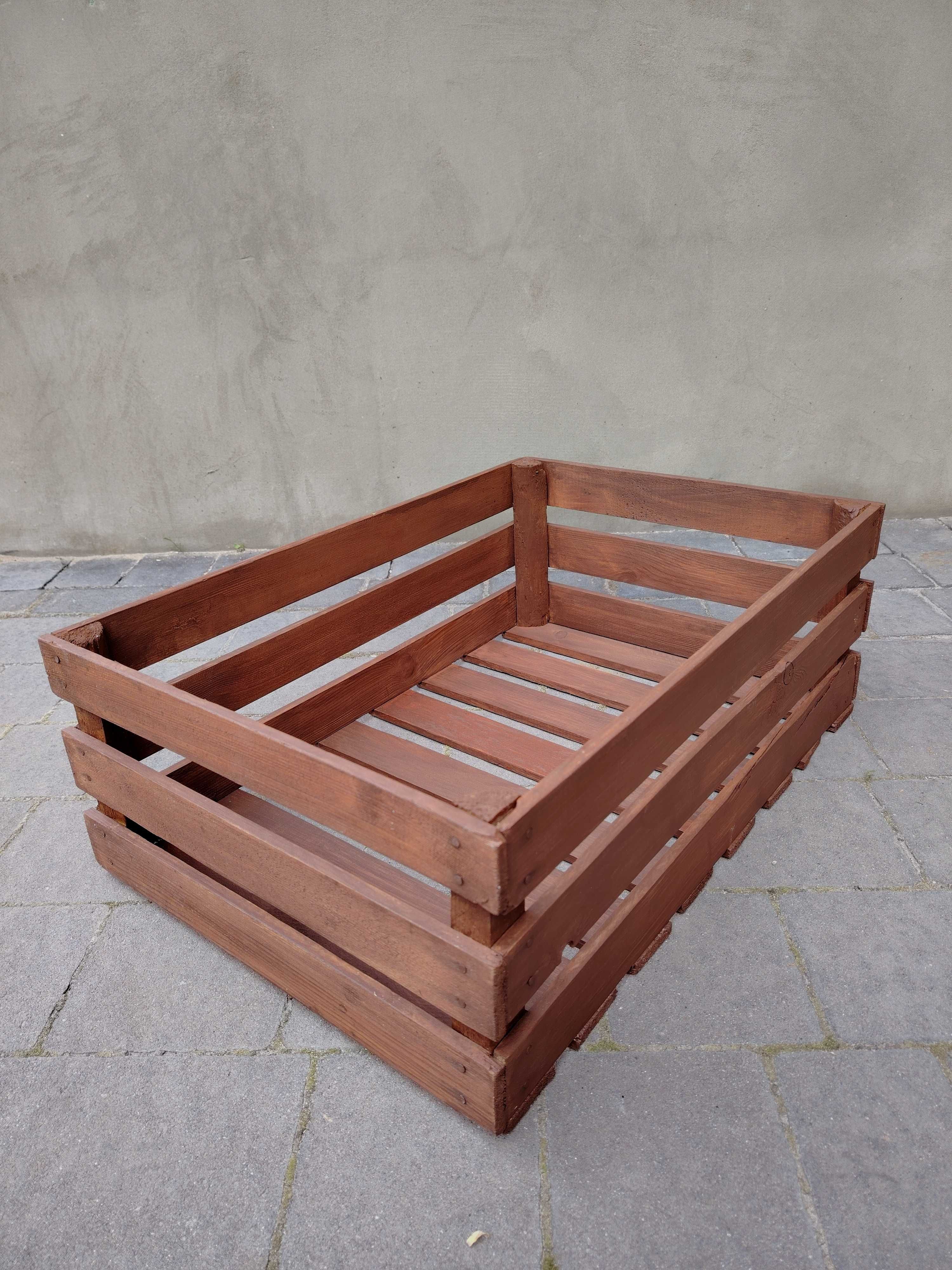 Drewniane Skrzynki Ozdobne na Kwiaty | Kwietnik Balkon/Ogrod Zestaw-4