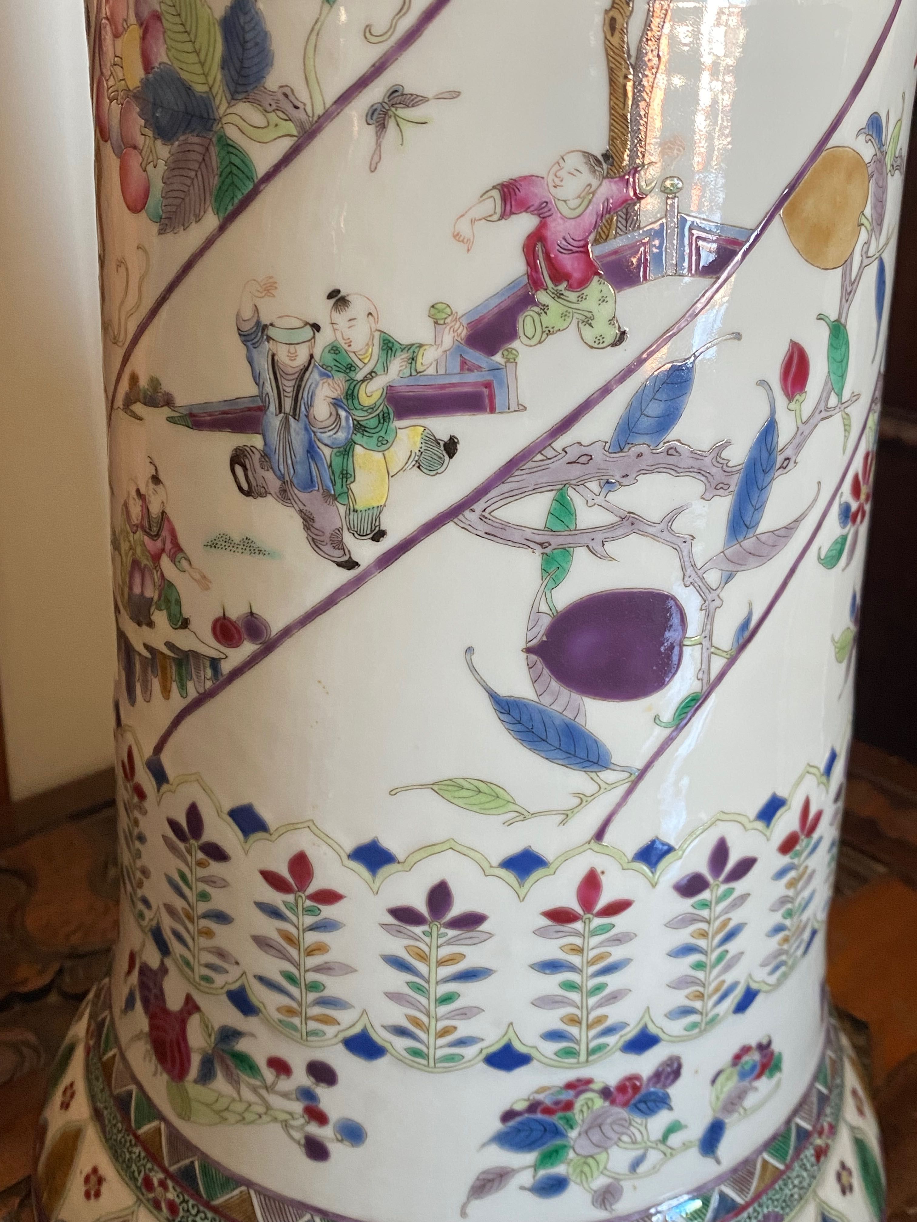 Vasos Jarras Porcelana Chinesa Séc XVIII 46 centímetros