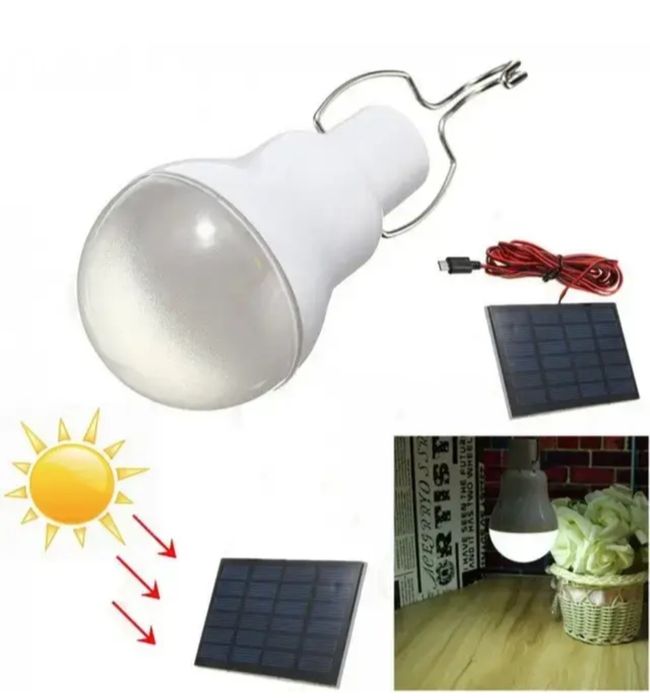 Лампа светильник аккумулятор солнечная панель CL 028 ліхтар