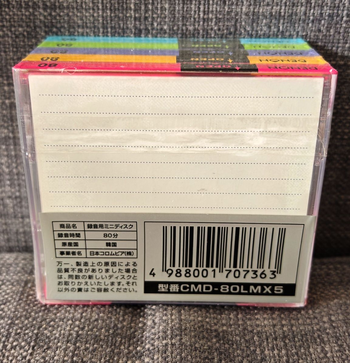 Minidisc минидиски Denon 80 min 5 шт
