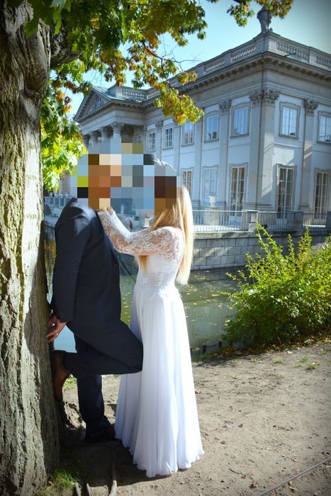 Sprzedam piękną suknię ślubną roz M