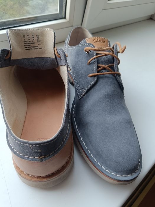 Взуття Clark's замш, чоловічі туфлі, лофери