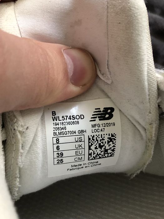 NB 574 (39) 25см Canvas New Balance женские кроссовки текстиль оригина