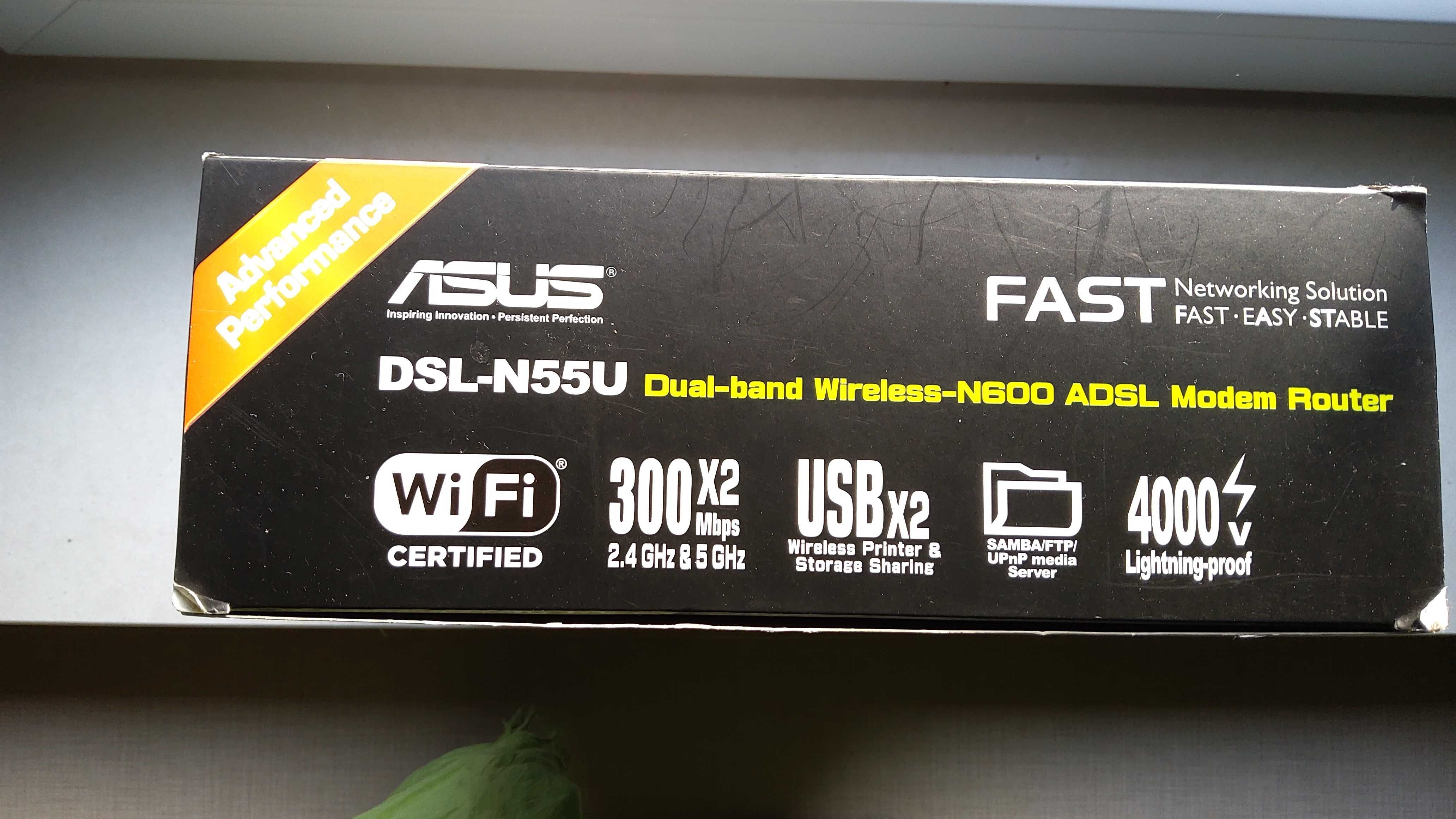 Bezprzewodowy router ASUS DSL-N55U ADSL DUAL BAND WIRELESS-N600