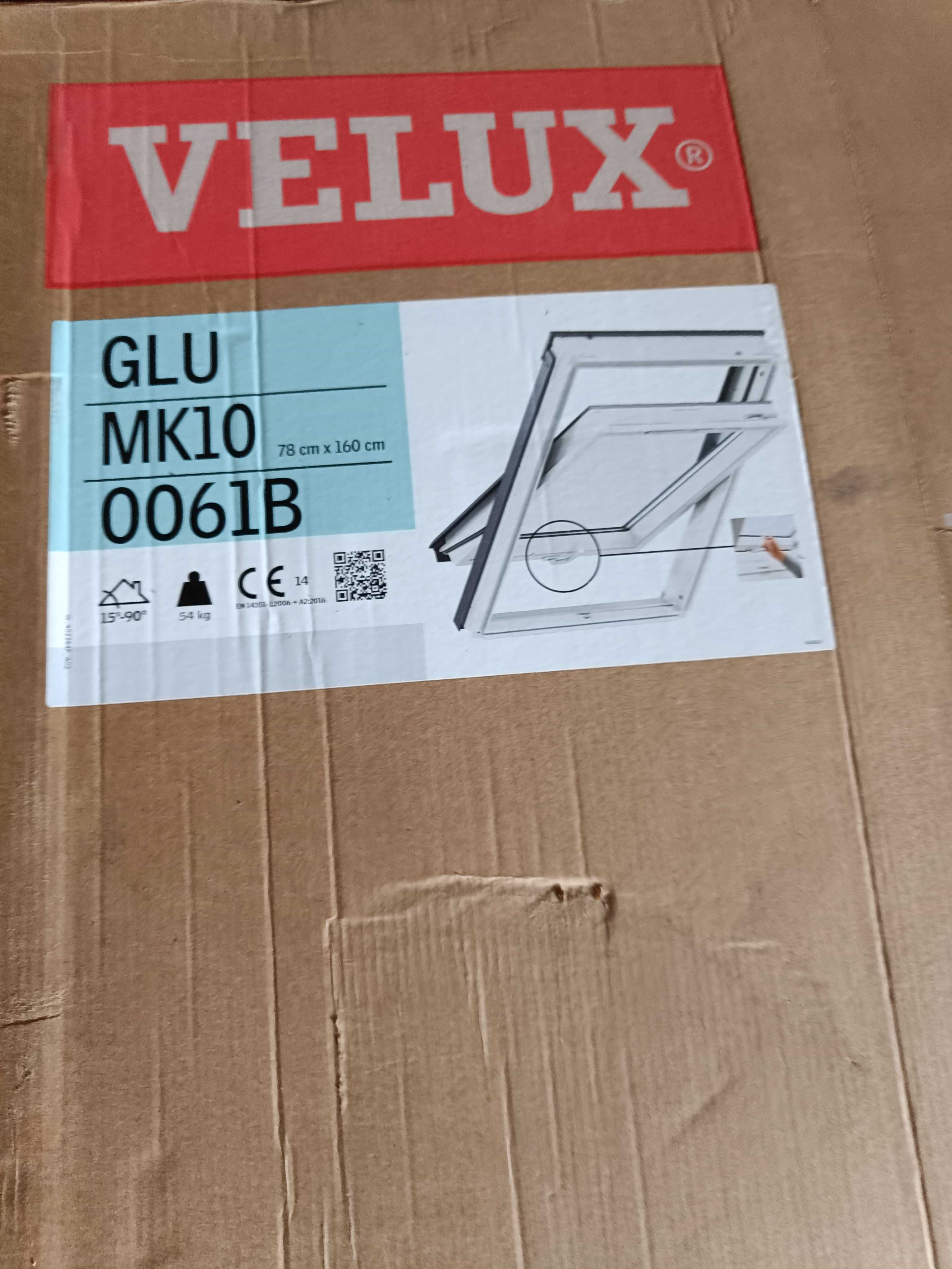 Okno dachowe Velux GLU 0061B MK10  78x160 cm z kołnierzem