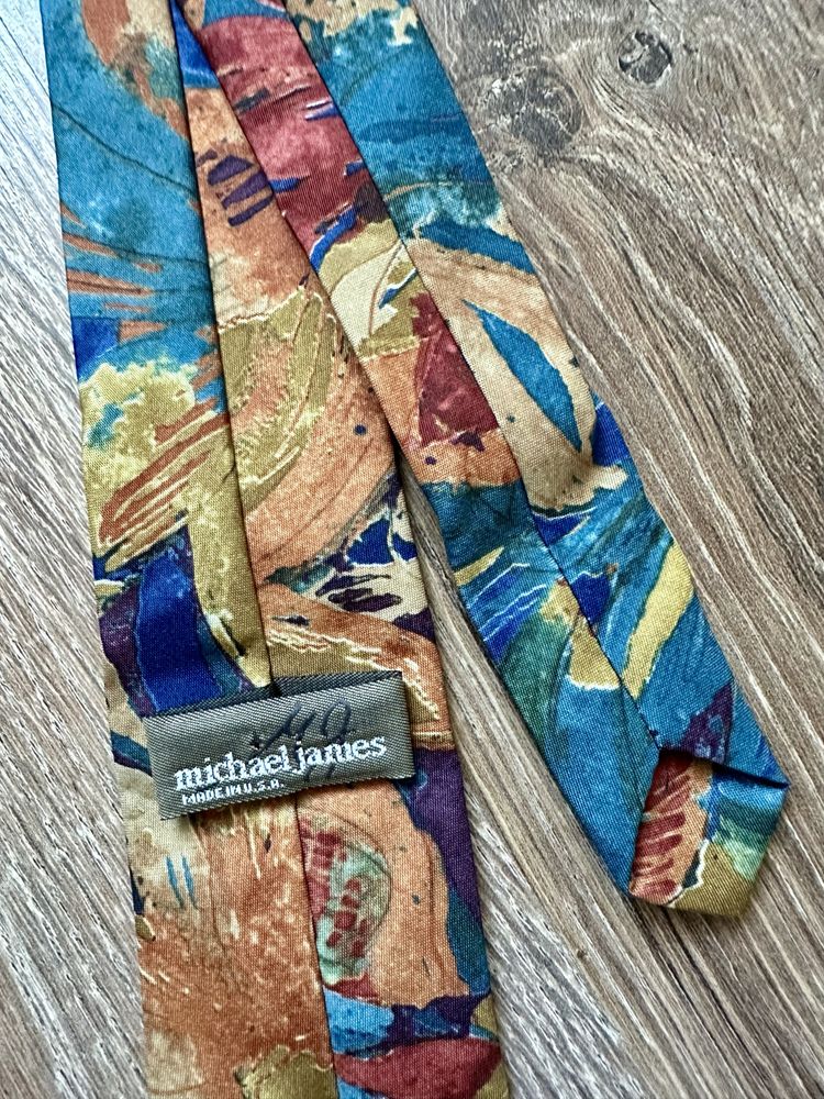 Krawat dla chłopca we wzorki vintage Michael James