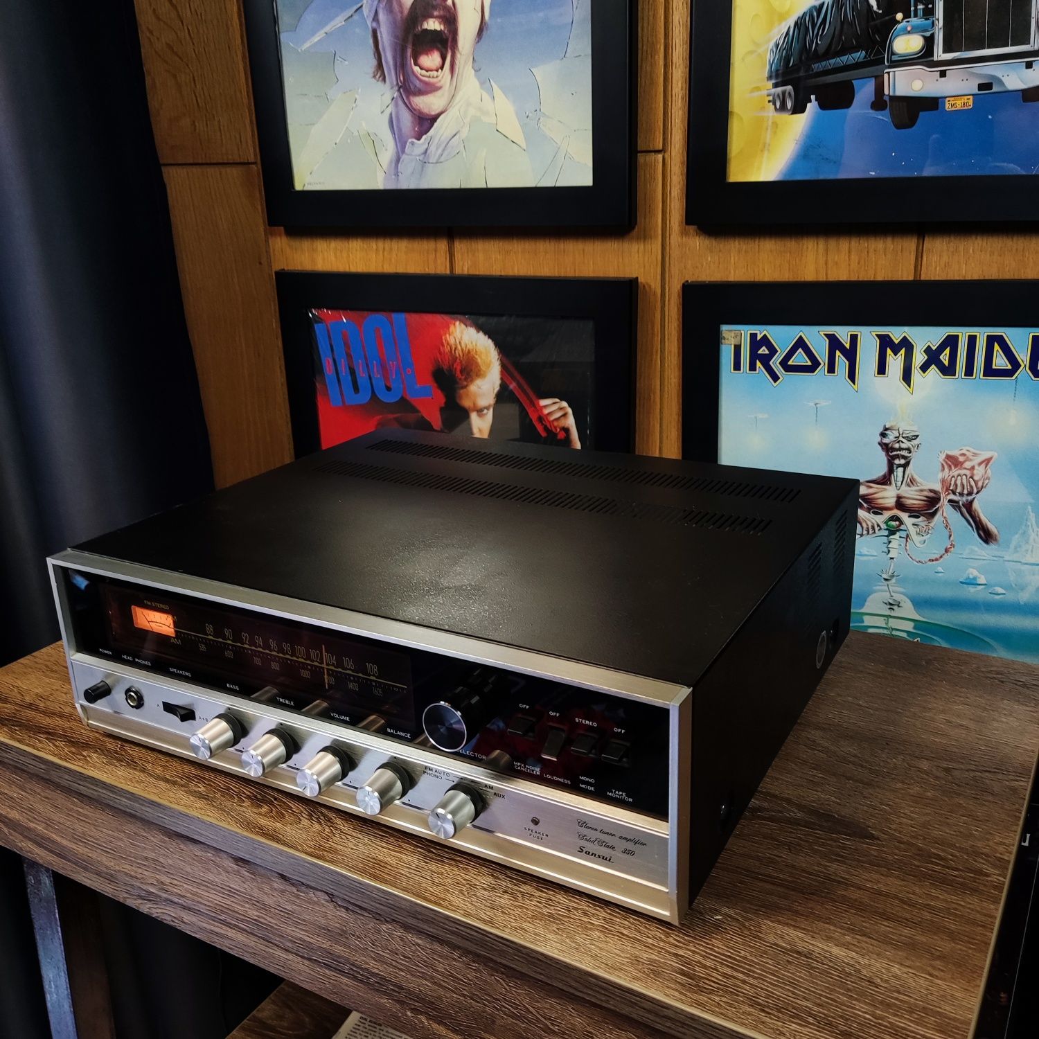 Amplituner Sansui Stereo tuner amplifier Solid State 350 Vintage