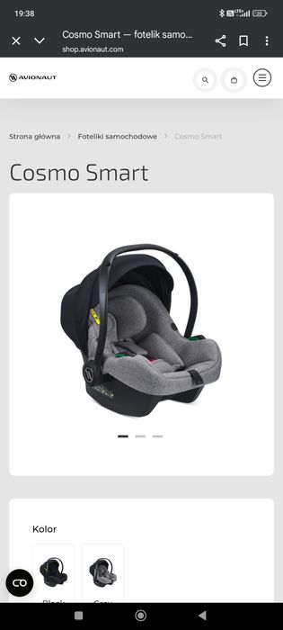 Wózek Adamex Zico + fotelik Cosmo Smart