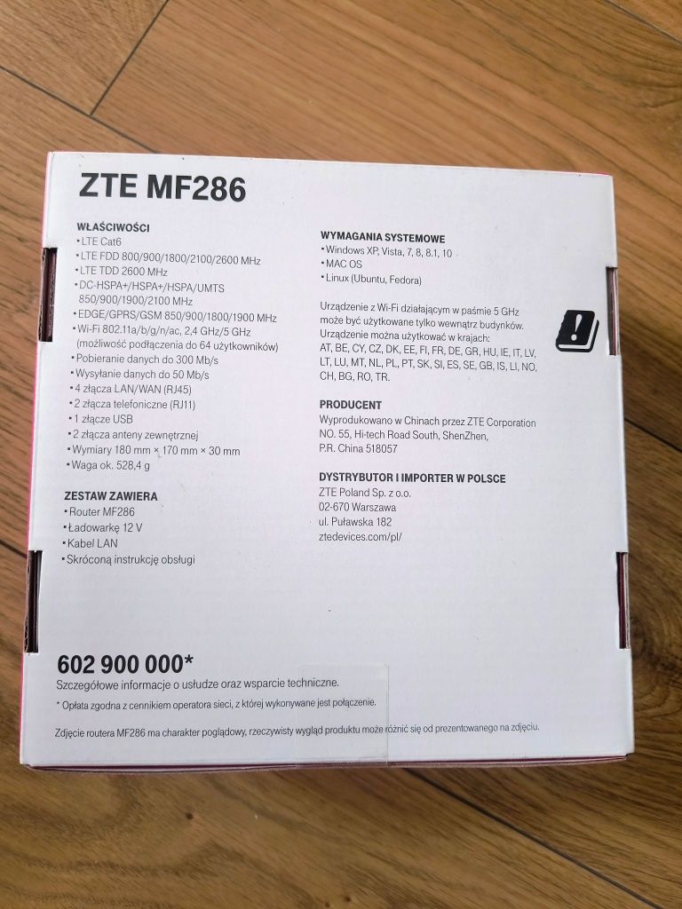 Router ZTE MF 286 LTE