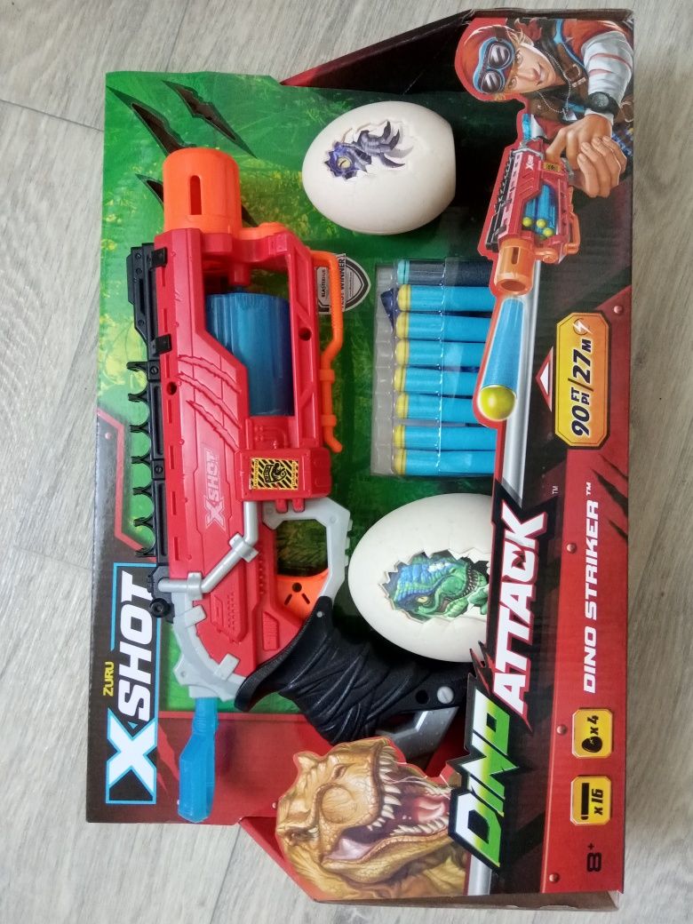 Бластер скорострельный Zuru X-shot dino attack straiker