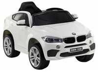 Auto Na Akumulator Bmw X6 Białe Skóra, Eva