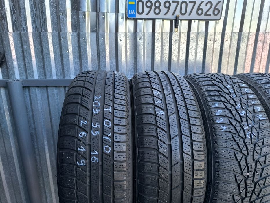 Зимова резина 205/55R16, 4 шт, привезена з Європи