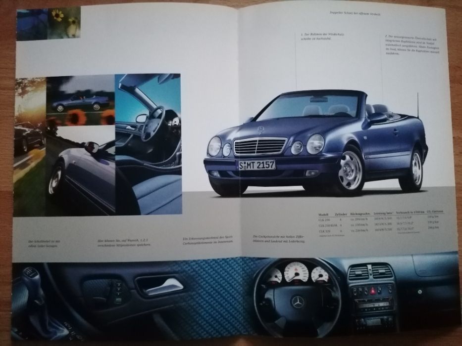 Prospekt Mercedes CLK W208 Cabrio Elegance,Sport