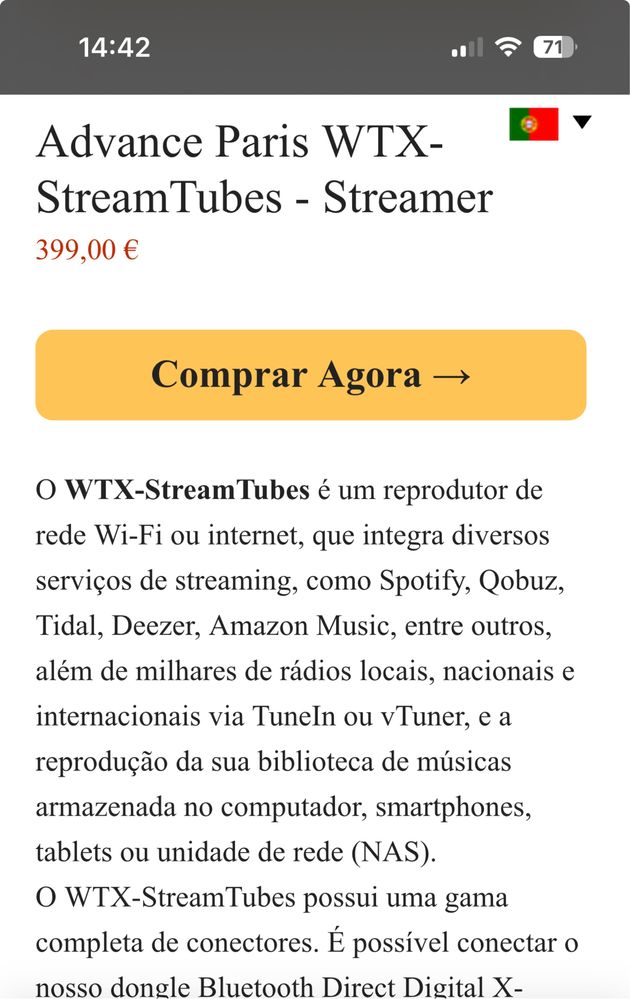 Streamer Advance Paris a valvulas (com ofertas novo)  mint condition