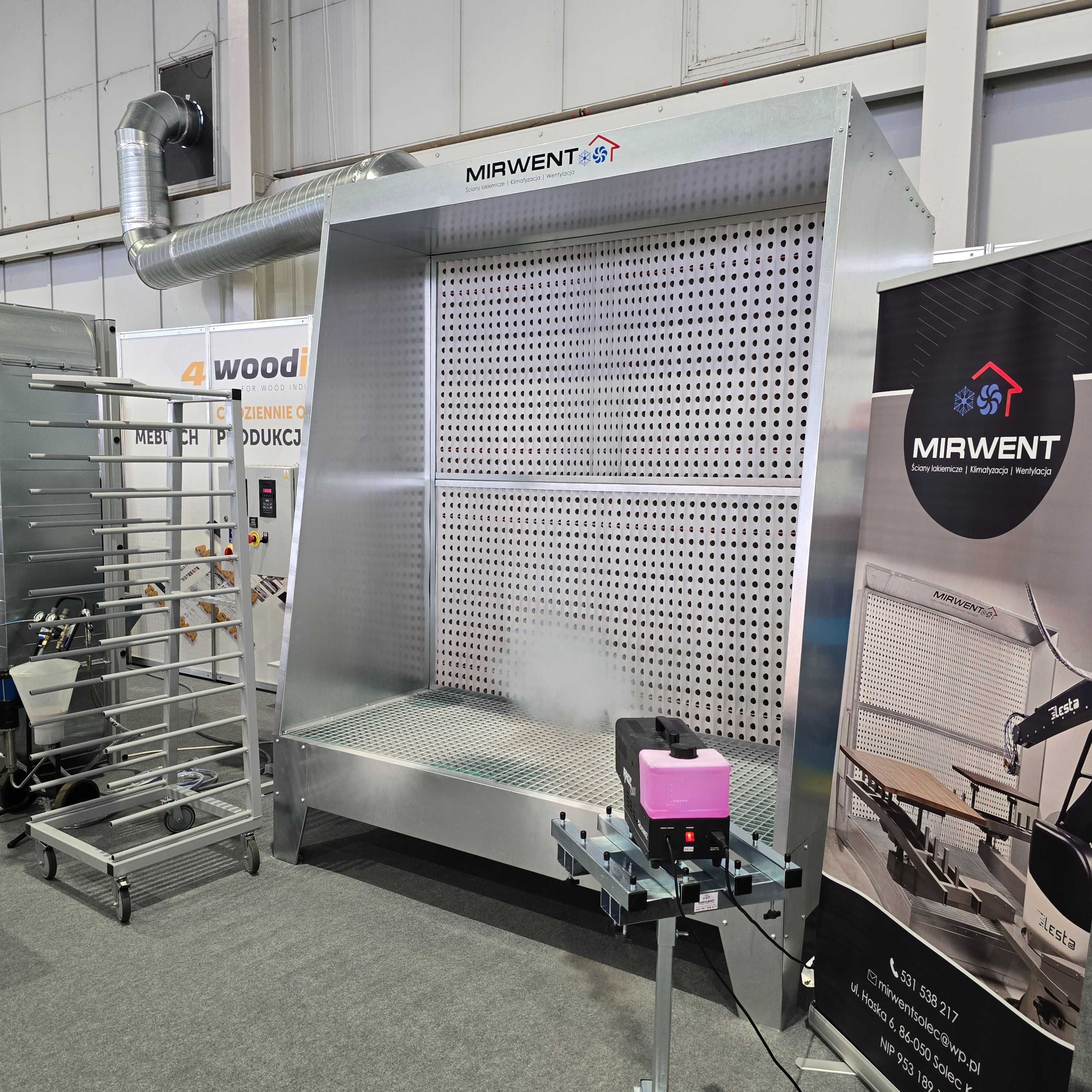 Ściana lakiernicza  MIRWENT MKS 2000 x 2000 pole robocze H-2670
