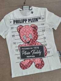 Koszulka philipp plein biała M/L t-shirt