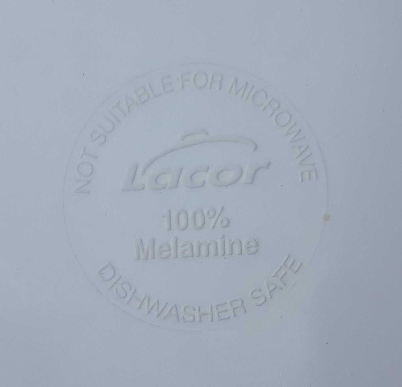 Recipiente Cuvete Balde LACOR GN 1/6 Melamina Branca 176x162x100mm