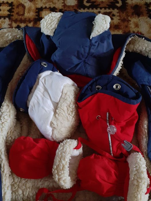 Комбинезон зимний на овчине, комбинезон-трансформер