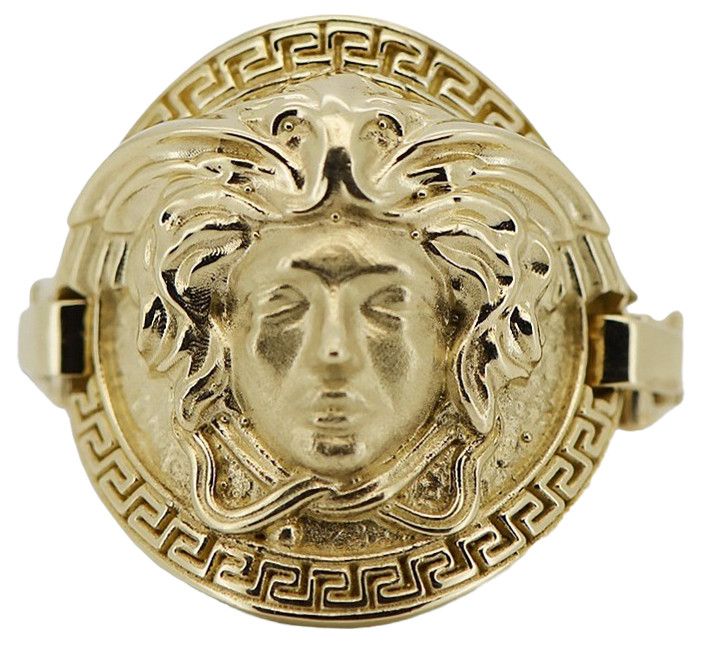 Złoty pierścionek 14k 585 Meduza grecka droga crn001y  Gdańsk