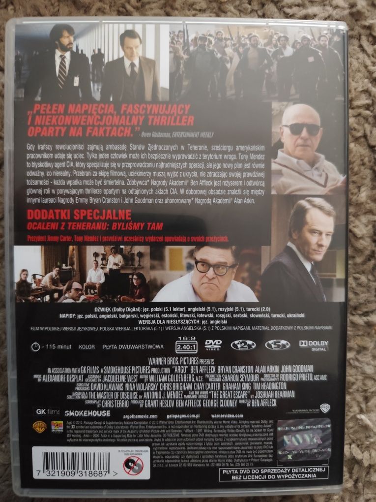 Operacja Argo DVD