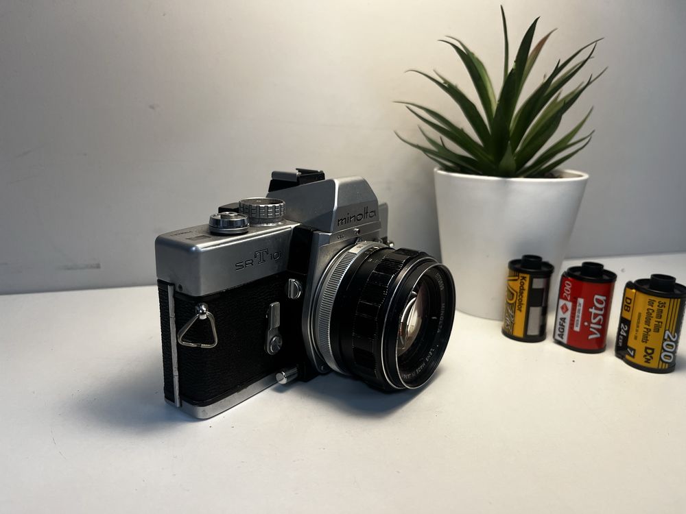 Minolta SRT 101  58mm f1,4 - aparat analogowy, zadbany, z kolekcji