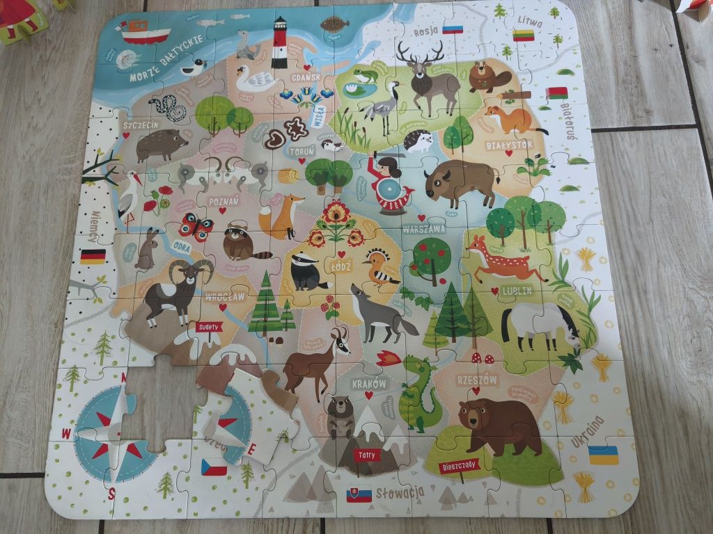 Mapa Polski puzzle CzuCzu