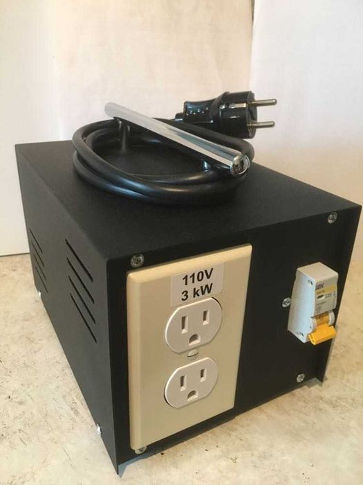 220Vна110V 3000W Трансформатор-перетворювач,адаптер-преобразователь