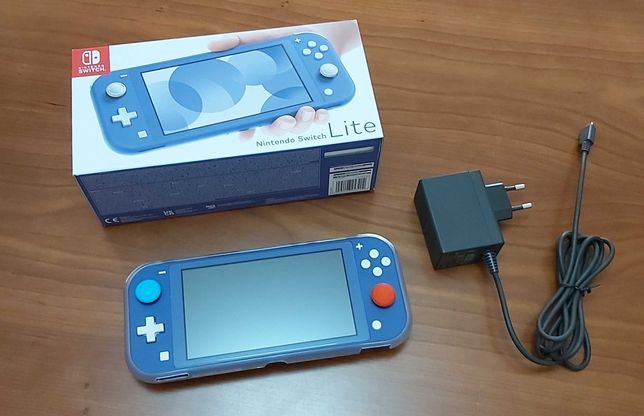 Nintendo Switch Lite  blue + capa + vidro protetor