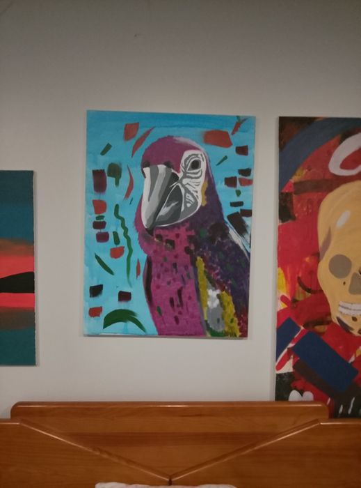 Quadro/Tela figurativa papagaio