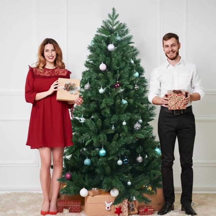 Новогодняя елка 210 см/новорічна ялинка пишна зелена