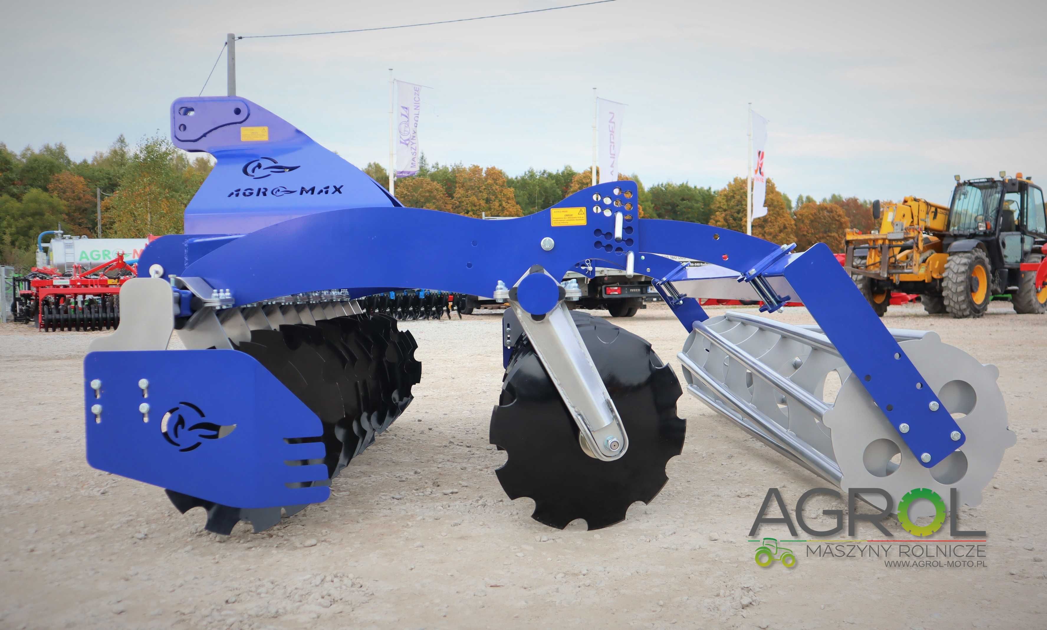 Brona talerzowa 3m, agregat talerzowy Agro-Max fi560; wał rurowy