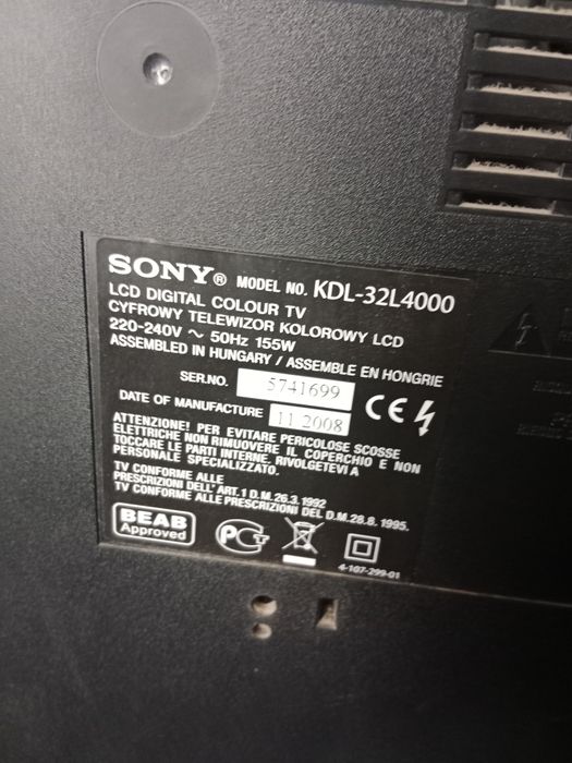Telewizor Sony bravia 32"