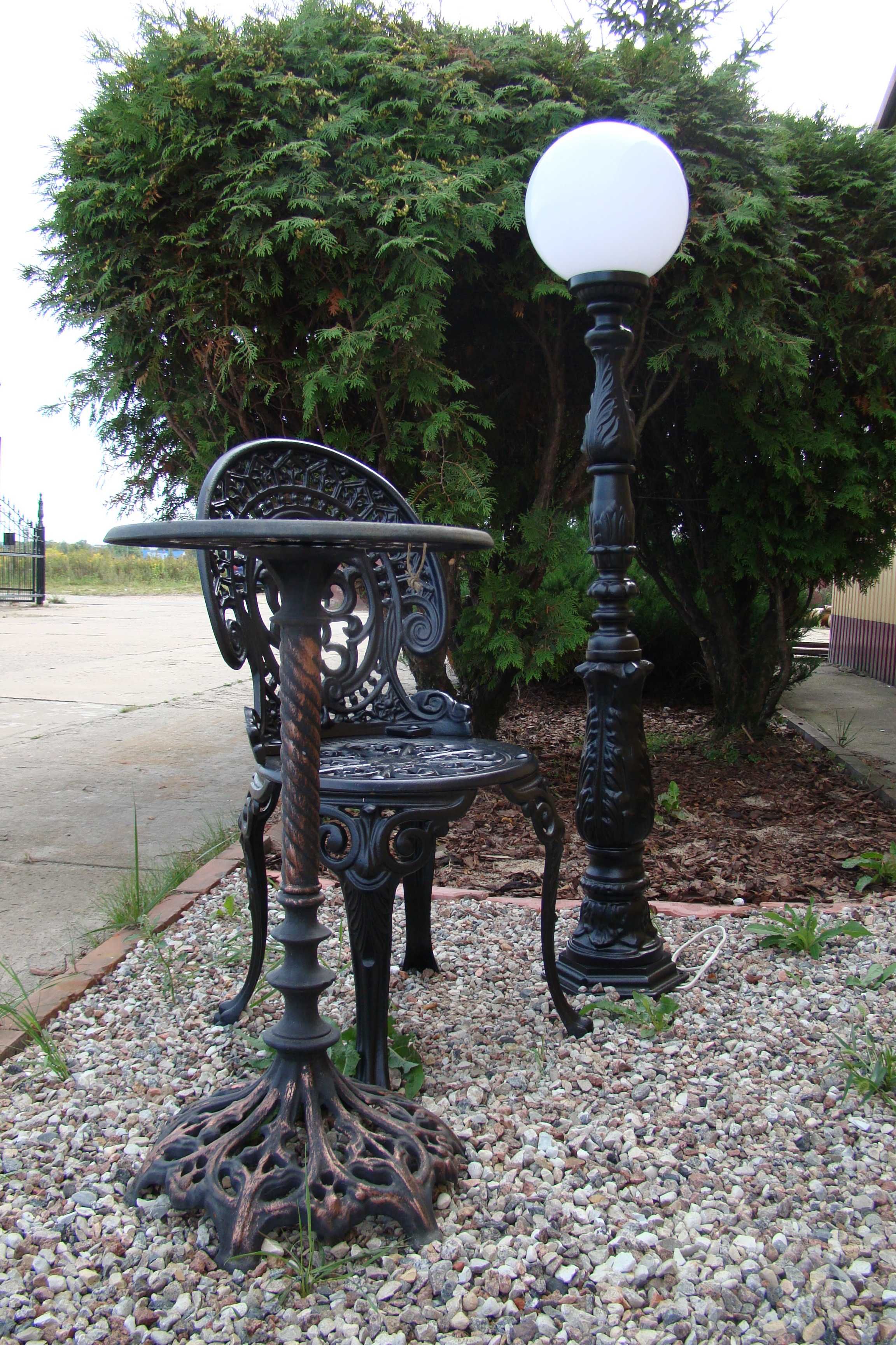 lampa latarnia żeliwna H140cm stojąca Gartenlaterne Gusseisen