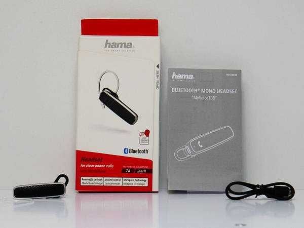 Гарнітура bluetooth HAMA MyVoice700, моно, чорний [00184069]