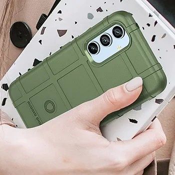 Etui Samsung Galaxy A54 5G pancerne, Khaki, ochrona 360°, RuggedShield