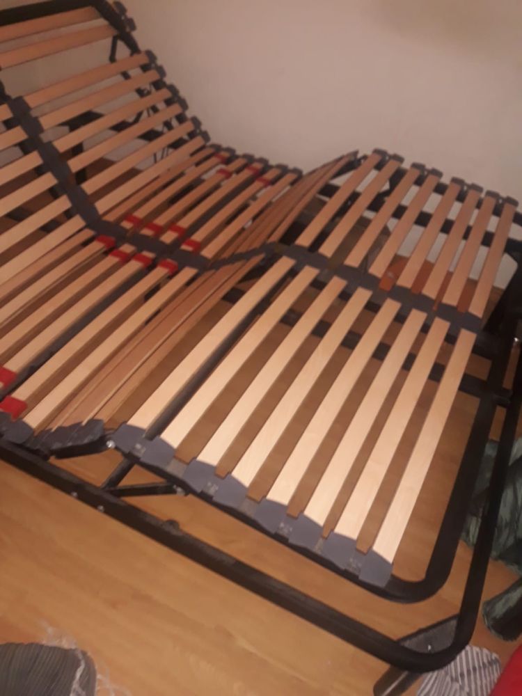 Cama de casal articulada elétrica com comando