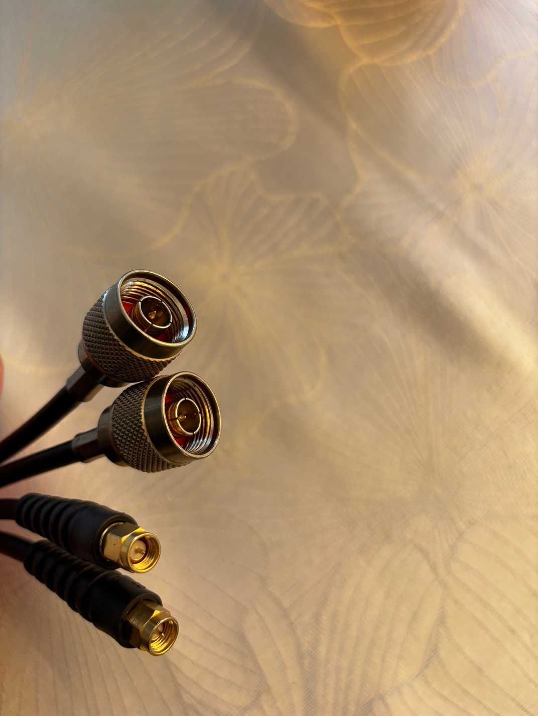 2 x przewód antenowy H155, antena->router LTE/5G, złącza N i SMA