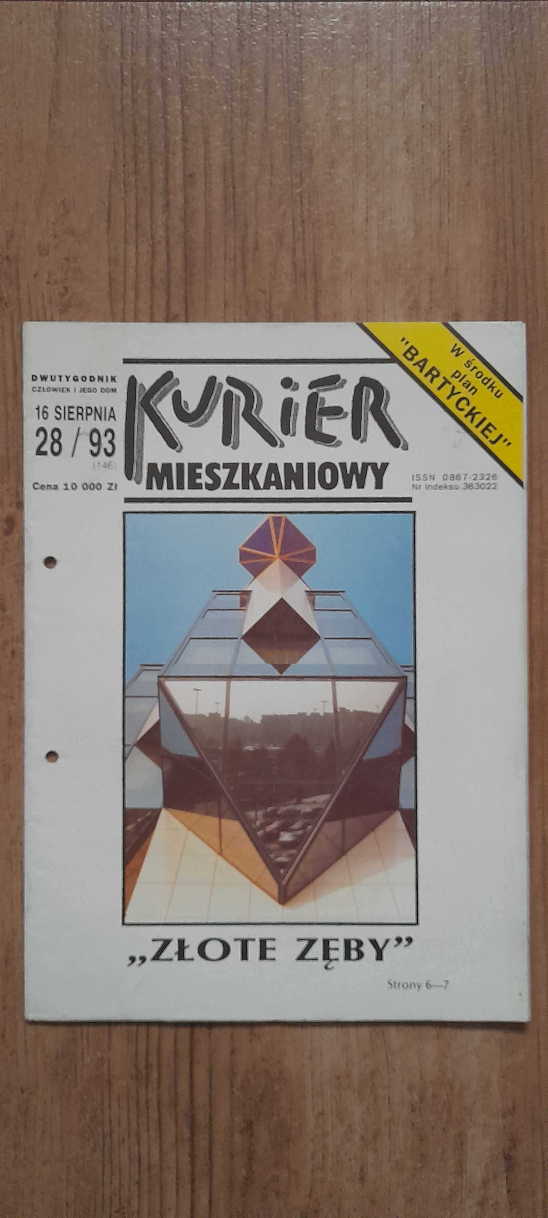 Dwutygodnik "Kurier Mieszkaniowy" - nr 28/93(147) z 16 sierpnia 1993r.